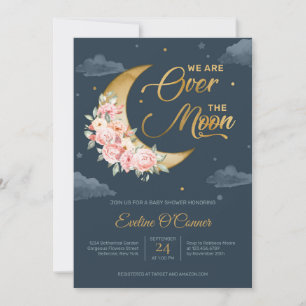 Invitación Relieve metalizado de oro de la Marina Boho ruge s