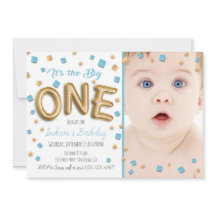 Relieve metalizado dorado Balón 1er cumpleaños Fot