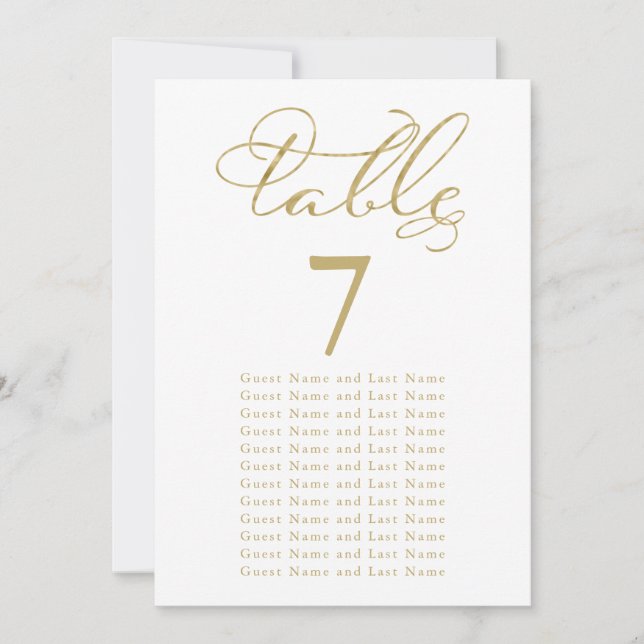 Invitación Relieve metalizado dorado boda de asiento de invit (Anverso)
