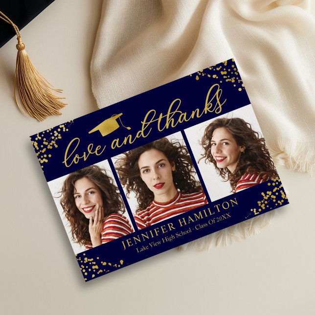 Invitación Relieve metalizado dorado De Graduación Cap Sobre  (Subido por el creador)
