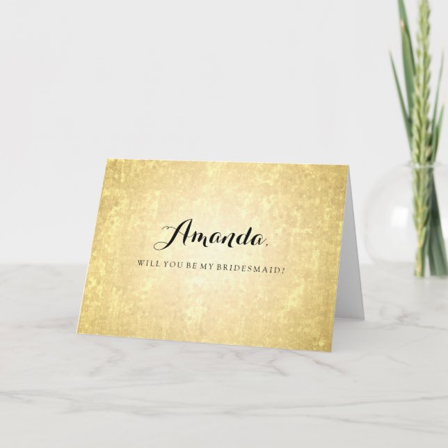 Invitación Relieve metalizado dorado Mira Estrellas Confetti  (Anverso)