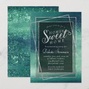 Invitación Relieve metalizado Glitzy   Calentamiento de los h