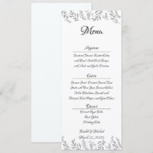 Relieve metalizado plateado de Moda deja la carta