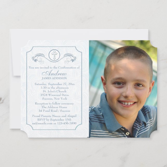 Invitación religiosa a través de Foco Azul (Anverso)