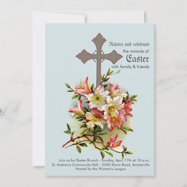 Invitación religiosa cruzada justa (Anverso)