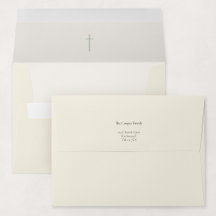 Invitación religiosa de cruz de bautismo de Grace 