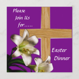 Invitación religiosa de la cena de Pascua