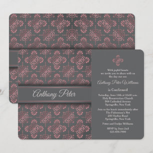 Invitación religiosa de la Cruz de Borgoña