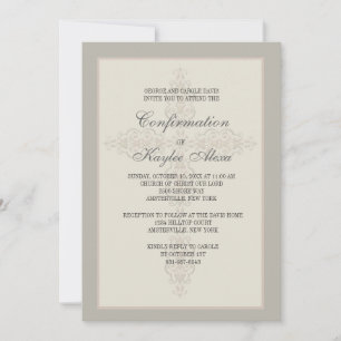 Invitación religiosa de marca de agua cruzada