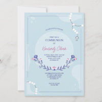 Invitación religiosa Rosaria