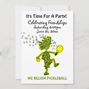 Invitación Relish Picklball Party Invitation