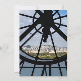 Invitación Reloj gigante de vidrio en el Museo de Orsay - Par