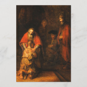Invitación Rembrandt - Regreso Del Hijo Prodigal