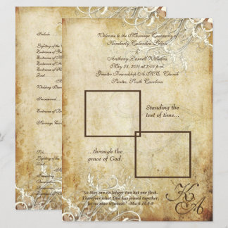 Invitación Remolinos de crema vintage de PixDezines