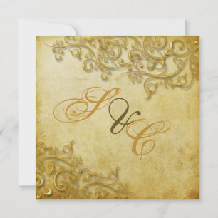 Invitación Remolques de oro fino de PixDezines