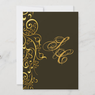 Invitación Remolques de oro fino de PixDezines