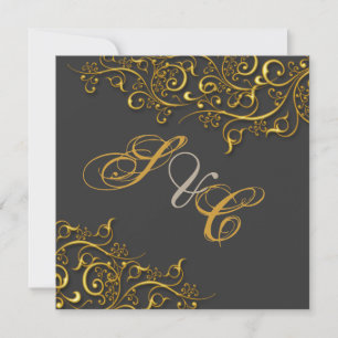 Invitación Remolques de oro fino de PixDezines