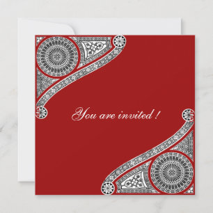 Invitación RENACIMIENTO ,rojo