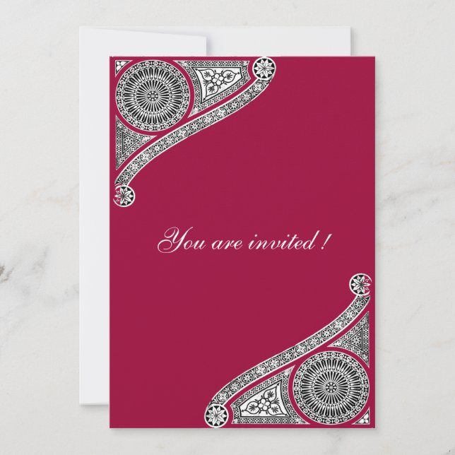 Invitación RENACIMIENTO ,rojo (Anverso)