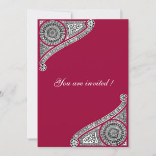 Invitación RENACIMIENTO ,rojo