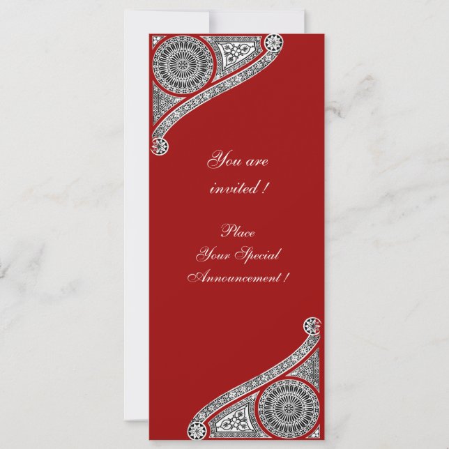 Invitación RENACIMIENTO ,rojo (Anverso)