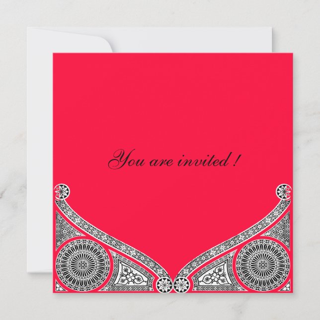 Invitación RENACIMIENTO ,rojo (Anverso)