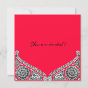 Invitación RENACIMIENTO ,rojo