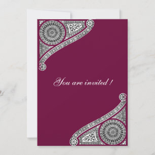 Invitación RENAISSANCE ,morado