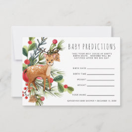 Invitación Reno | Juego de adivinanzas de Baby Shower para na