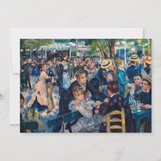 Invitación Renoir - Danza en Le Moulin de la Galette (Anverso)