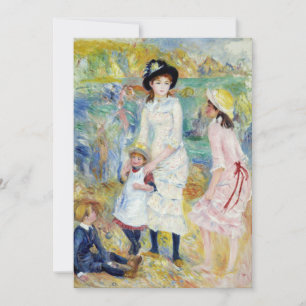 Invitación Renoir - Niños en la orilla del mar, Guernsey