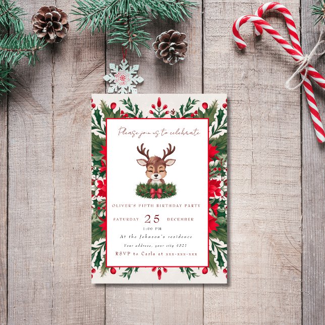 Invitación Renos Navidades personalizados (Subido por el creador)