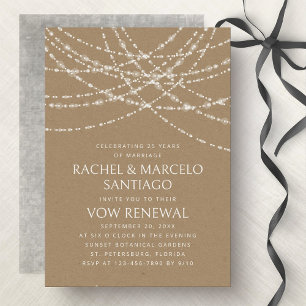 Invitación Renovación de la promesa de aniversario de Boda de