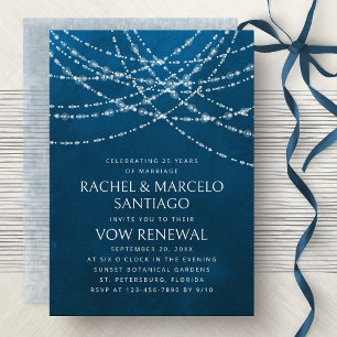 Invitación Renovación de la promesa de aniversario de Boda de