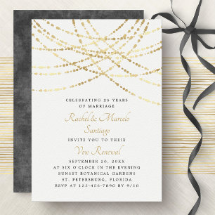Invitación Renovación de la promesa de aniversario de Boda de