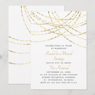 Invitación Renovación de la promesa de aniversario de Boda de