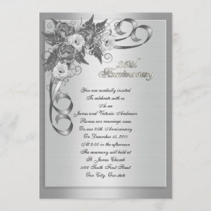 Invitación Renovación de la promesa del 25 aniversario del Bo
