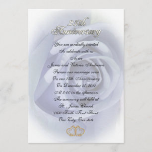 Invitación Renovación de la promesa del 25 aniversario del Bo