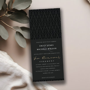 INVITACIÓN RENOVACIÓN DE LA VOZ DE ORO NEGRO MODERNA Y ELEGAN