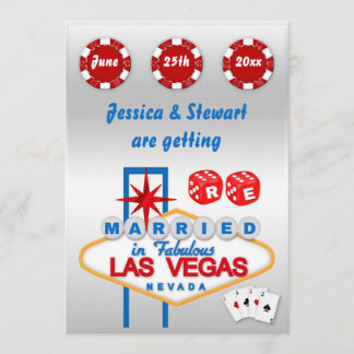 Invitación Renovación de Las Vegas de los votos de boda