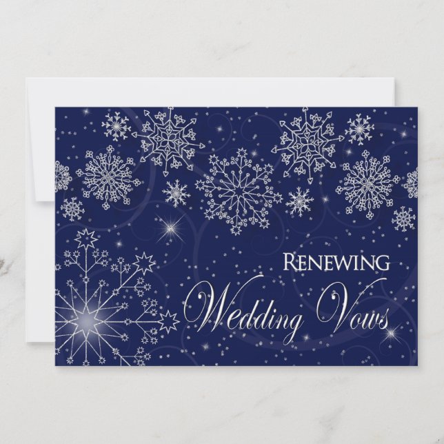 INVITACIÓN RENOVACIÓN DE LAS VOTACIONES DE LOS BODAS - NIEVE  (Anverso)