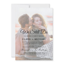 Renovación de votos con foto desvanecida en caligr