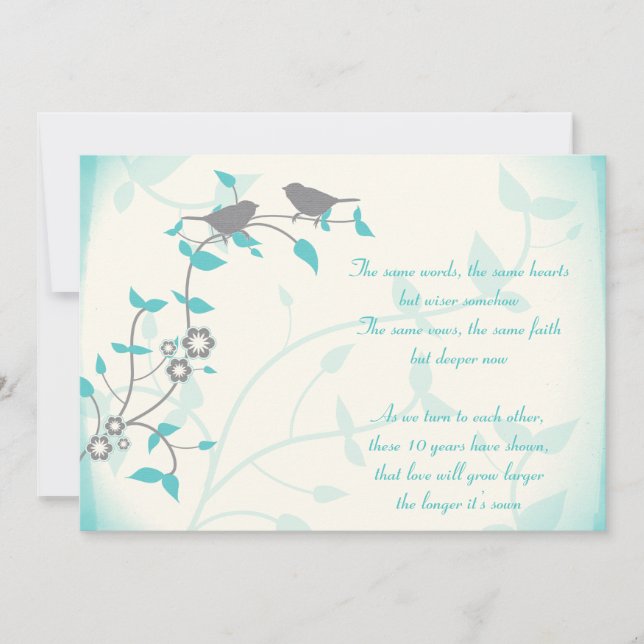 Invitación Renovación de votos de aniversario de bodas de páj (Anverso)