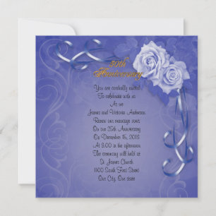 Invitación Renovación de votos de aniversario de bodas número