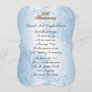Invitación Renovación de votos de aniversario de bodas número