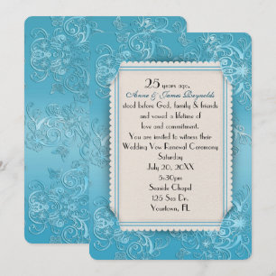 Invitación Renovación de votos de boda 25º Aniversario 