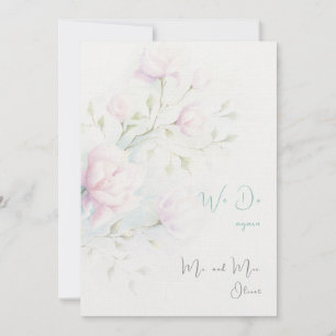 Invitación Renovación de Votos de Magnolia Rosa 10 años