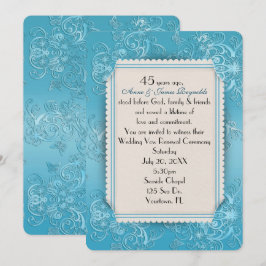 Invitación Renovación de votos de matrimonio 45 aniversario