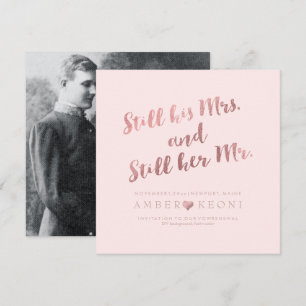 Invitación Renovación de votos de PixDezines / Rosa Dorado Fa