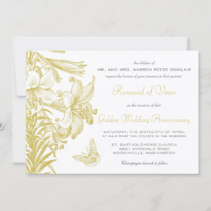 Invitación Renovación de Votos de Plata Aniversario de Bodas